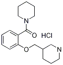 1-哌啶基[2-(3-哌啶基甲氧基)苯基]甲酮盐酸盐, 1185311-56-1, 结构式