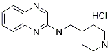 N-(4-哌啶基甲基)-2-喹喔啉胺盐酸盐,1185311-71-0,结构式