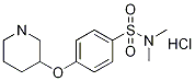 N,N-二甲基-4-(3-哌啶基氧基)苯磺酰胺盐酸盐,1185311-83-4,结构式