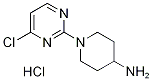 1-(4-氯-2-嘧啶基)-4-哌啶胺盐酸盐, 1185312-69-9, 结构式