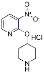 3-ニトロ-2-(ピペリジン-4-イルオキシ)ピリジン塩酸塩 化学構造式