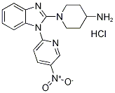 1-[1-(5-硝基-2-吡啶基)-1H-苯并咪唑-2-基]-4-哌啶胺盐酸盐, 1185313-21-6, 结构式