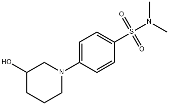 4-(3-hydroxypiperidin-1-yl)-N,N-diMethylbenzenesulfonaMide, 98+% C13H20N2O3S, MW: 284.37 Struktur