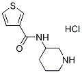 N-(PIPERIDIN-4-YL)THIOPHENE-3-CARBOXAMIDE HYDROCHLORIDE 化学構造式