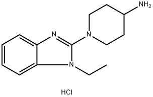 1-(1-Ethyl-1H-benzoiMidazol-2-yl)-piperidin-4-ylaMine hydrochloride, 98+% C14H21ClN4, MW: 280.80 Struktur