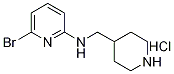 6-溴-N-(4-哌啶基甲基)-2-吡啶胺盐酸盐, 1185315-42-7, 结构式