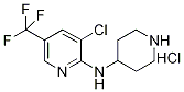 3-氯-N-4-哌啶基-5-(三氟甲基)-2-吡啶胺盐酸盐,1185315-66-5,结构式
