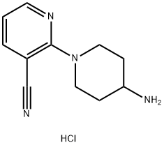 4-AMino-3,4,5,6-tetrahydro-2H-[1,2']bipyridinyl-3'-carbonitrile hydrochloride, 98+% C11H15ClN4, MW: 238.72|2-(4-氨基-1-哌啶基)-3-吡啶甲腈盐酸盐