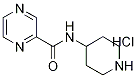 Pyrazine-2-carboxylic acid piperidin-4-ylaMide hydrochloride, 98+% C10H15ClN4O, MW: 242.71 Struktur