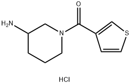 (3-AMino-piperidin-1-yl)-thiophen-3-yl-Methanone hydrochloride, 98+% C10H15ClN2OS, MW: 246.76 Struktur