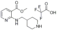 2-[(Piperidin-4-ylMethyl)-aMino]-nicotinic acid Methyl ester coMpoundwith trifluoro-acetic acid, 98+% C15H20F3N3O4, MW: 363.34 Struktur