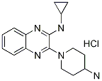 [3-(4-AMino-piperidin-1-yl)-quinoxalin-2-yl]-cyclopropyl-aMine hydrochloride, 98+% C16H21N5, MW: 319.84 Struktur