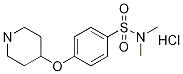 N,N-diMethyl-4-(piperidin-4-yloxy)benzenesulfonaMide hydrochloride, 98+% C13H21ClN2O3S, MW: 320.84 Struktur