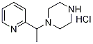 1-(1-(pyridin-2-yl)ethyl)piperazine hydrochloride, 98+% C11H18ClN3, MW: 227.73 Structure