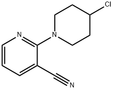 2-(4-氯-1-哌啶基)-3-吡啶甲腈 结构式