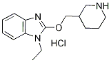 1-乙基-2-(3-哌啶基甲氧基)-1H-苯并咪唑盐酸盐, 1185318-85-7, 结构式