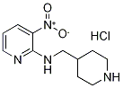 (3-Nitro-pyridin-2-yl)-piperidin-4-ylMethyl-aMine hydrochloride, 98+% C11H17ClN4O2, MW: 272.73 Struktur