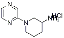 1-(2-吡嗪基)-3-哌啶胺盐酸盐 结构式
