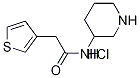 N-Piperidin-3-yl-2-thiophen-3-yl-acetaMide hydrochloride, 98+% C11H17ClN2OS, MW: 260.83 Struktur