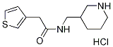 N-piperidin-3-ylMethyl-2-thiophen-3-yl-acetaMide hydrochloride, 98+% C12H19ClN2OS, MW: 274.85 Struktur