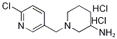 1-(6-Chloro-pyridin-3-ylMethyl)-piperidin-3-ylaMine dihydrochloride, 98+% C11H18Cl3N3, MW: 298.64 Struktur