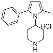 4-(2-Methyl-5-phenyl-pyrrol-1-yl)-piperidine hydrochloride, 98+% Struktur