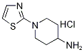 1-Thiazol-2-yl-piperidin-4-ylaMine hydrochloride, 98+% C8H14ClN3S, MW: 219.74 Struktur