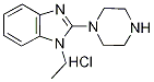 1-Ethyl-2-piperazin-1-yl-1H-benzoiMidazole hydrochloride, 98+% C13H19ClN4, MW: 266.78 Struktur