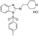 Piperidin-4-ylMethyl-[1-(toluene-4-sulfonyl)-1H-benzoiMidazol-2-yl]-aMine hydrochloride, 98+% C20H25ClN4O2S, MW: 420.96 Struktur