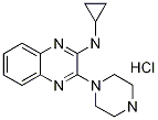 Cyclopropyl-(3-piperazin-1-yl-quinoxalin-2-yl)-aMine hydrochloride, 98+% C15H19N5, MW: 305.81 Struktur