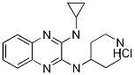 N-Cyclopropyl-N'-piperidin-4-yl-quinoxaline-2,3-diaMine hydrochloride, 98+% C16H21N5, MW: 319.84 Struktur