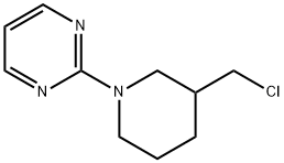 2-[3-(氯甲基)-1-哌啶基]嘧啶, 1185320-02-8, 结构式