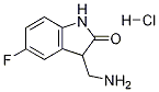 3-(AMINOMETHYL)-5-FLUOROINDOLIN-2-ONE HYDROCHLORIDE, 1185369-69-0, 结构式