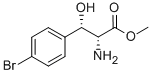 METHYL (2RS,3SR)-2-AMINO-3-(4-BROMOPHENYL)-3-HYDROXYPROPANOATE Structure