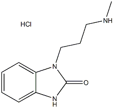 1-[3-(甲基氨基)丙基]-1,3-二氢-2H-苯并咪唑-2-酮盐酸盐 结构式