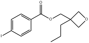 (3-Propyloxetan-3-yl)methyl 4-iodobenzoate Struktur