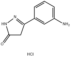 3-(3-AMinophenyl)-1H-pyrazol-5(4H)-one hydrochloride Structure