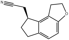 (S)-2-(2,6,7,8 - 四氢-1H-茚并[5,4-B]呋喃-8-基)乙腈,1185516-79-3,结构式