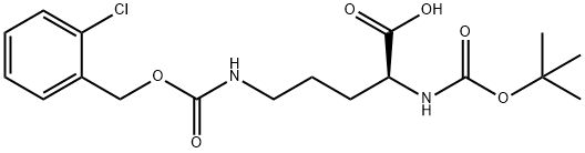 N-叔丁氧羰基-N'-(2-氯苄氧羰基)-L-鸟氨酸,118554-00-0,结构式