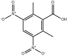 2,6-DIMETHYL-3,5-DINITROBENZOIC ACID 化学構造式