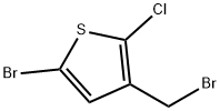 5-Bromo-3-(bromomethyl)-2-chlorothiophene Struktur