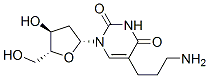 5-(3-aminopropyl)-2'-deoxyuridine 结构式