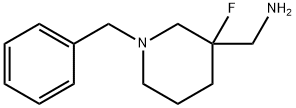 (1-Benzyl-3-fluoro-3-piperidyl)MethanaMine 化学構造式