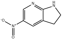 1H-PYRROLO[2,3-B]PYRIDINE, 2,3-DIHYDRO-5-NITRO- 结构式