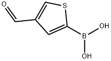 B-(4-甲酰基-2-噻吩基)硼酸,1186026-19-6,结构式