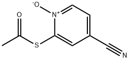 Ethanethioic Acid S-(4-Cyano-1-oxido-2-pyridinyl) Ester 结构式