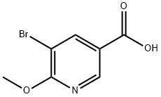 5-溴-6-甲氧基烟酸, 1186194-46-6, 结构式