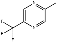 2-メチル-5-(トリフルオロメチル)ピラジン 化学構造式
