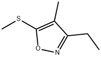 Isoxazole, 3-ethyl-4-methyl-5-(methylthio)- (9CI) 化学構造式