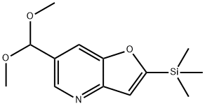 6-(DIMETHOXYMETHYL)-2-(TRIMETHYLSILYL)-FURO[3,2-B]PYRIDINE, 1186310-76-8, 结构式